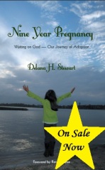 Nine Year Pregnancy, book, adoption journey, Delana Stewart, girl reaching sky, arms lifted to sky, adoption